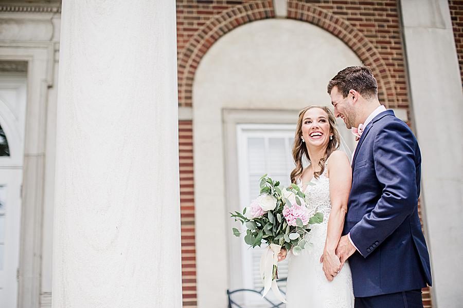 Happy couple by Knoxville Wedding Photographer, Amanda May Photos.