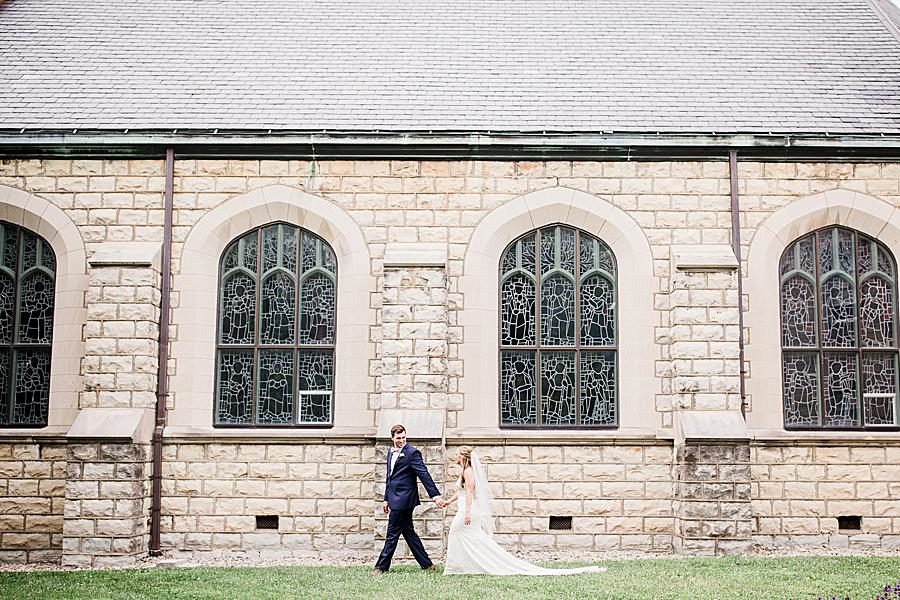 Stone church at this The Olmsted Wedding by Knoxville Wedding Photographer, Amanda May Photos.