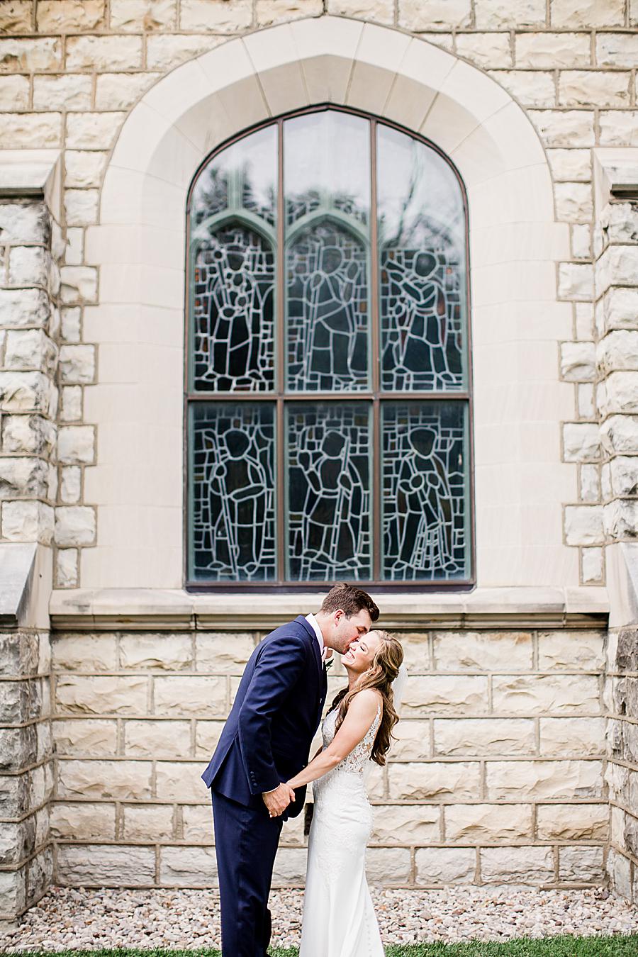Stained glass window by Knoxville Wedding Photographer, Amanda May Photos.