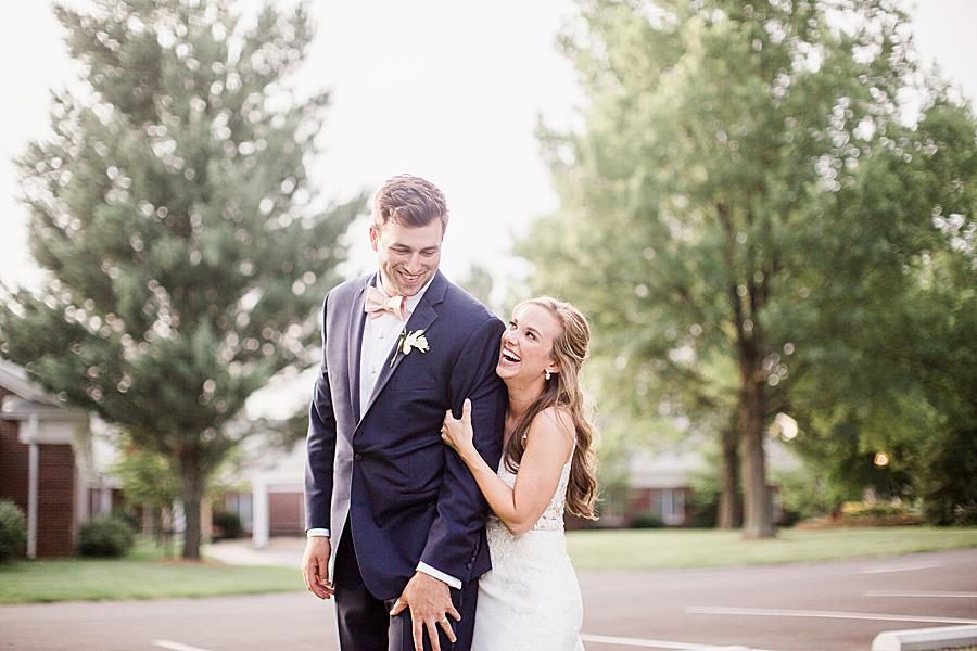 Golden hour at this The Olmsted Wedding by Knoxville Wedding Photographer, Amanda May Photos.