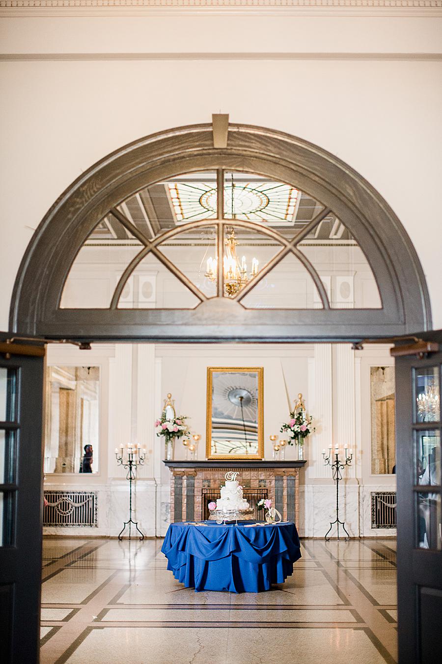 Indoor archway at this The Olmsted Wedding by Knoxville Wedding Photographer, Amanda May Photos.