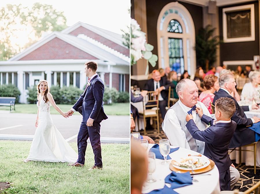 Guests at reception at this The Olmsted Wedding by Knoxville Wedding Photographer, Amanda May Photos.
