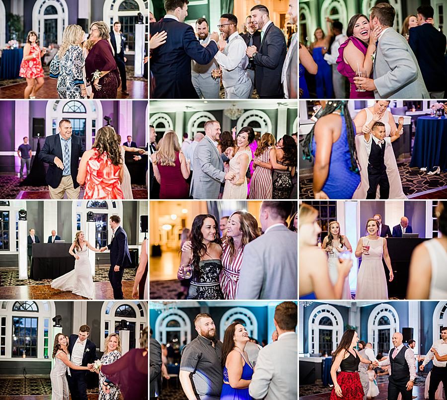 Reception collage at this The Olmsted Wedding by Knoxville Wedding Photographer, Amanda May Photos.