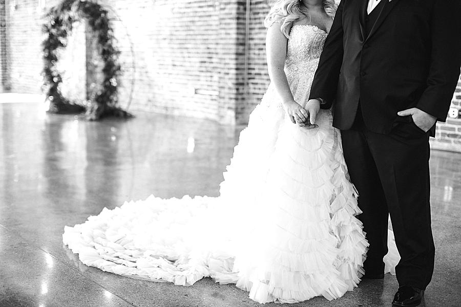 Portrait composition at this The Press Room Wedding by Knoxville Wedding Photographer, Amanda May Photos.