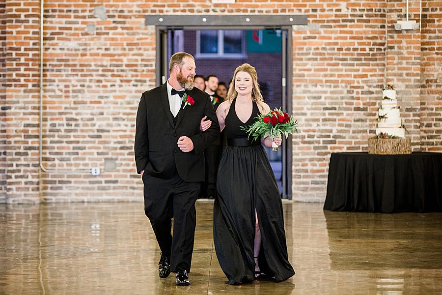 Begging of ceremony at this The Press Room Wedding by Knoxville Wedding Photographer, Amanda May Photos.