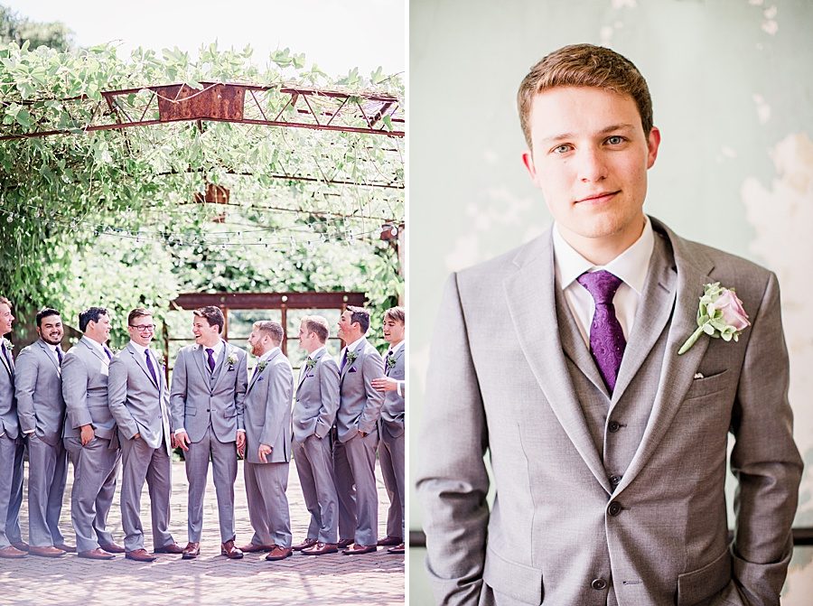 Groom portrait at this Wedding at The Standard by Knoxville Wedding Photographer, Amanda May Photos.
