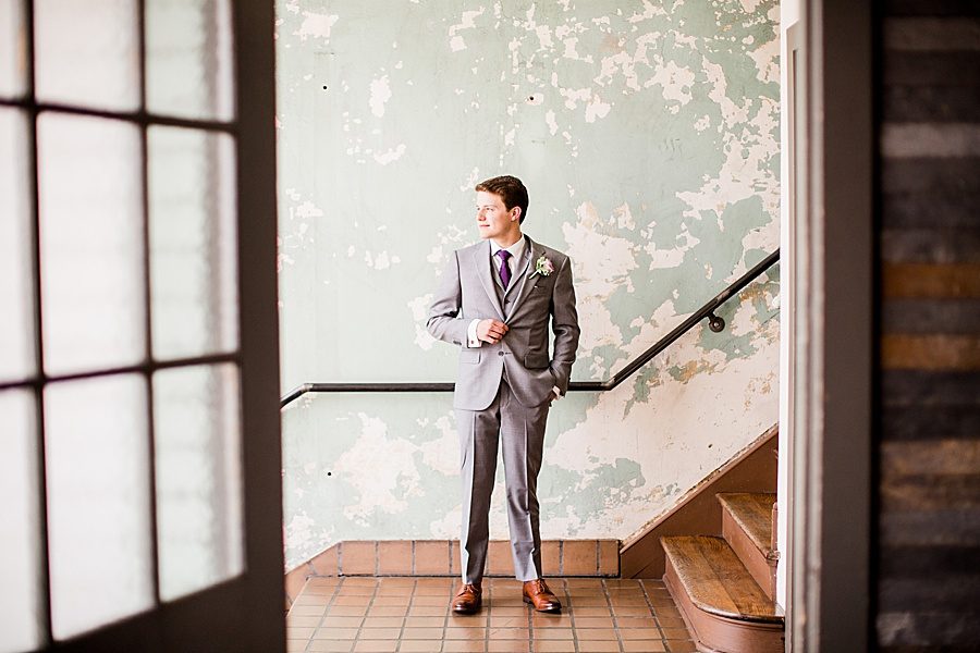 Model pose at this Wedding at The Standard by Knoxville Wedding Photographer, Amanda May Photos.