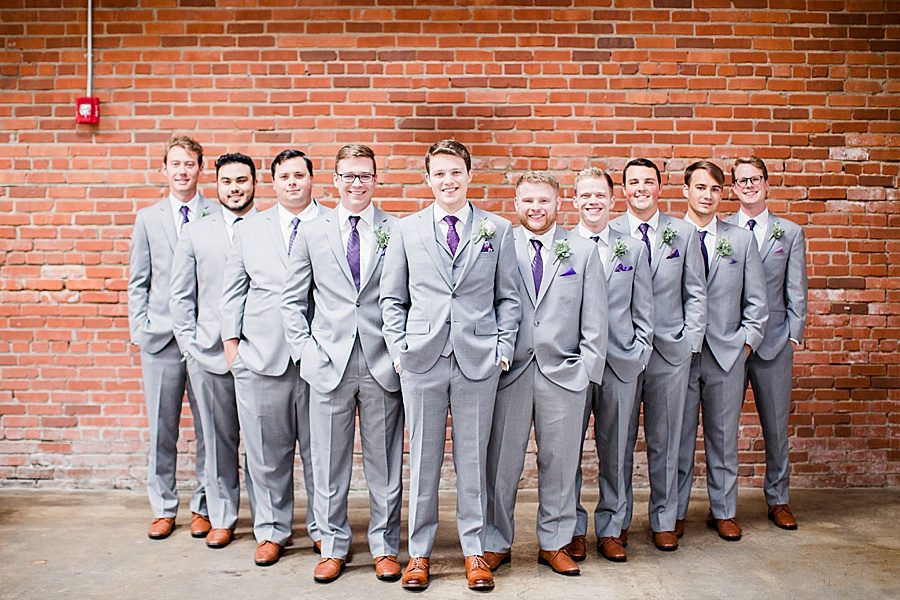 Spiffy groomsmen at this Wedding at The Standard by Knoxville Wedding Photographer, Amanda May Photos.