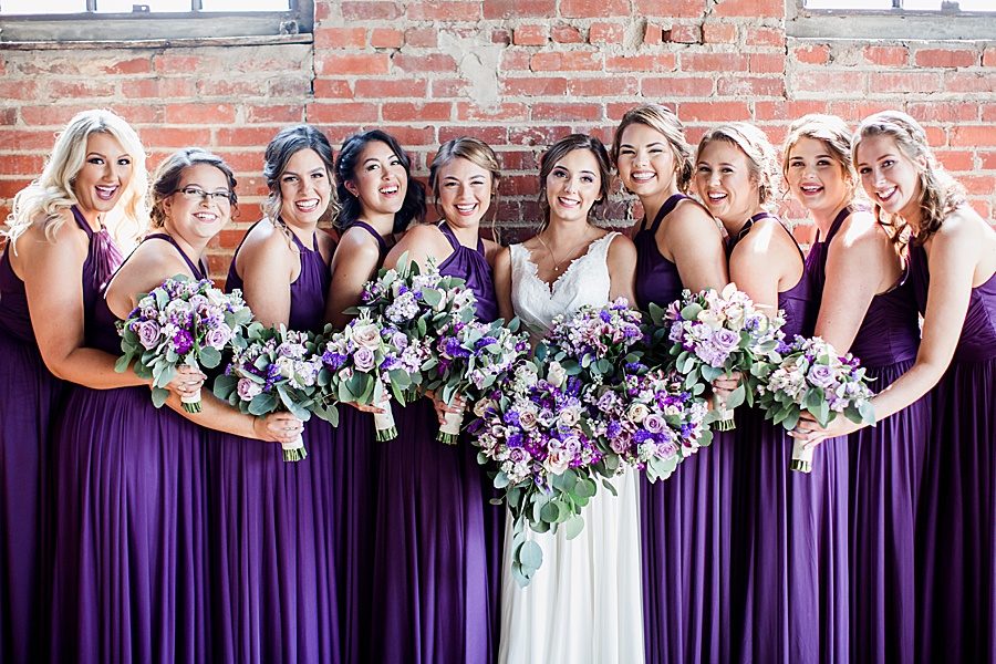 Spiffy bridesmaids at this Wedding at The Standard by Knoxville Wedding Photographer, Amanda May Photos.