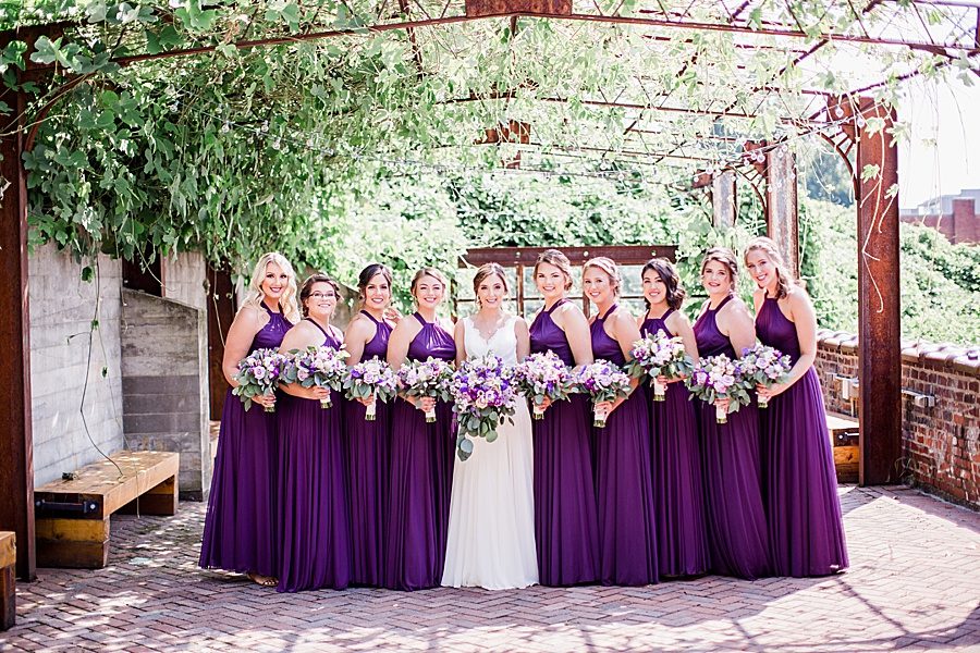 Just the girls at this Wedding at The Standard by Knoxville Wedding Photographer, Amanda May Photos.