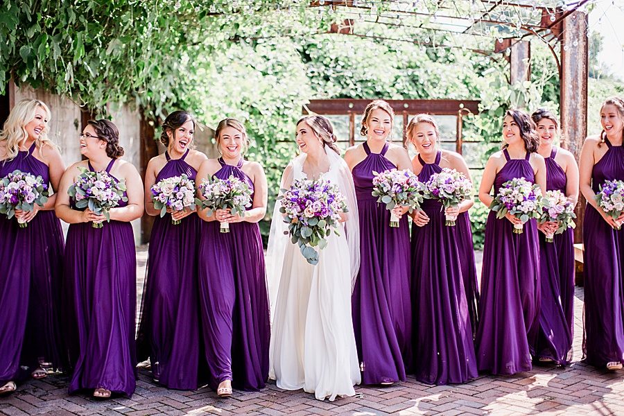 Girls laughing at this Wedding at The Standard by Knoxville Wedding Photographer, Amanda May Photos.