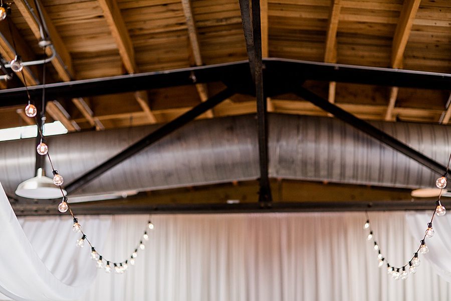 Industrial rafters at this Wedding at The Standard by Knoxville Wedding Photographer, Amanda May Photos.
