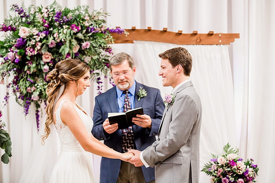 Vows at this Wedding at The Standard by Knoxville Wedding Photographer, Amanda May Photos.
