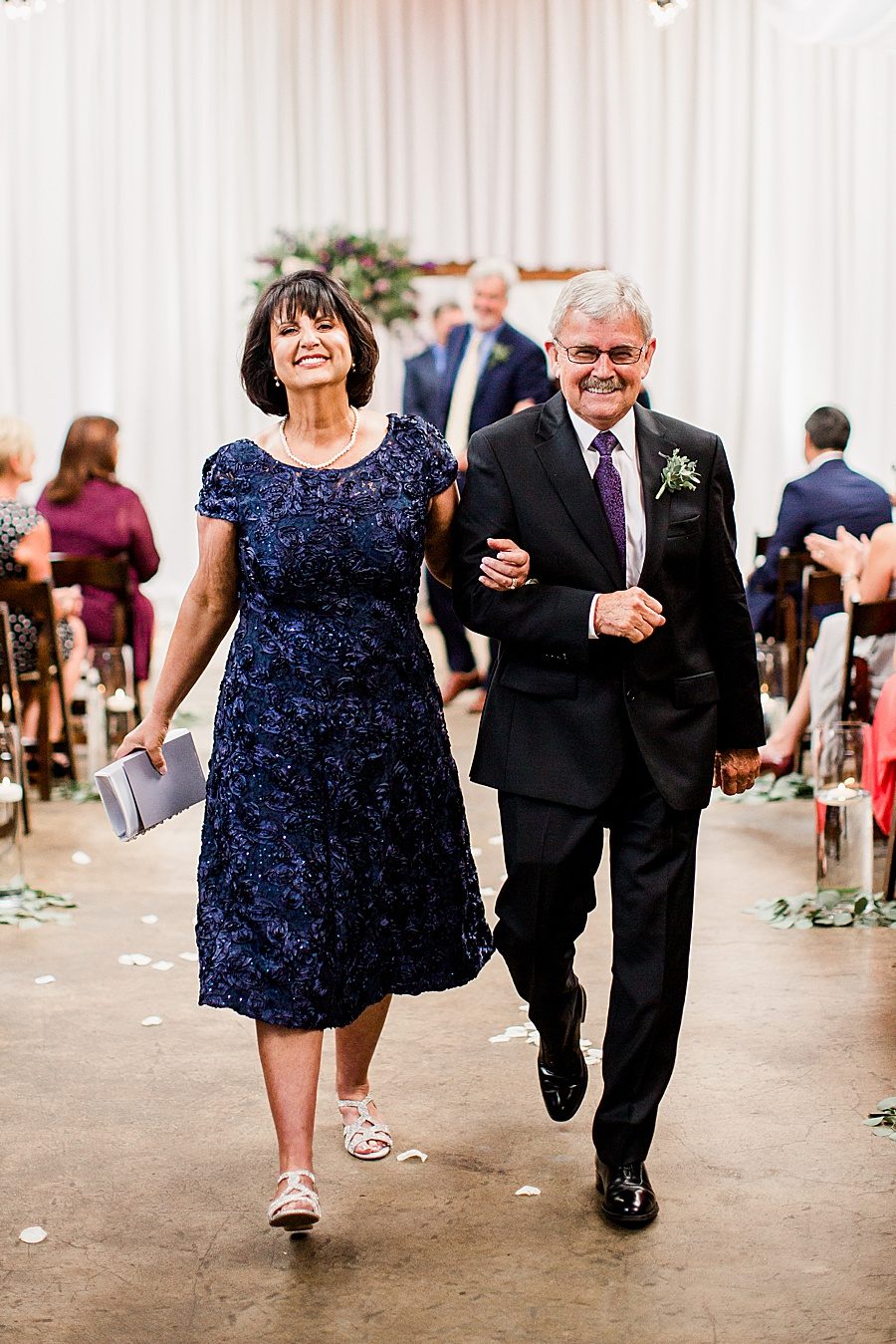 Parents of the bride at this Wedding at The Standard by Knoxville Wedding Photographer, Amanda May Photos.