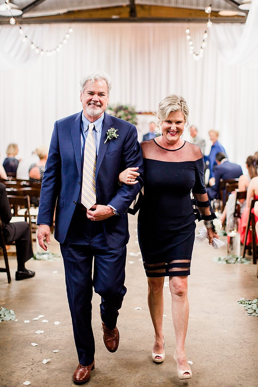 Parents of the groom at this Wedding at The Standard by Knoxville Wedding Photographer, Amanda May Photos.