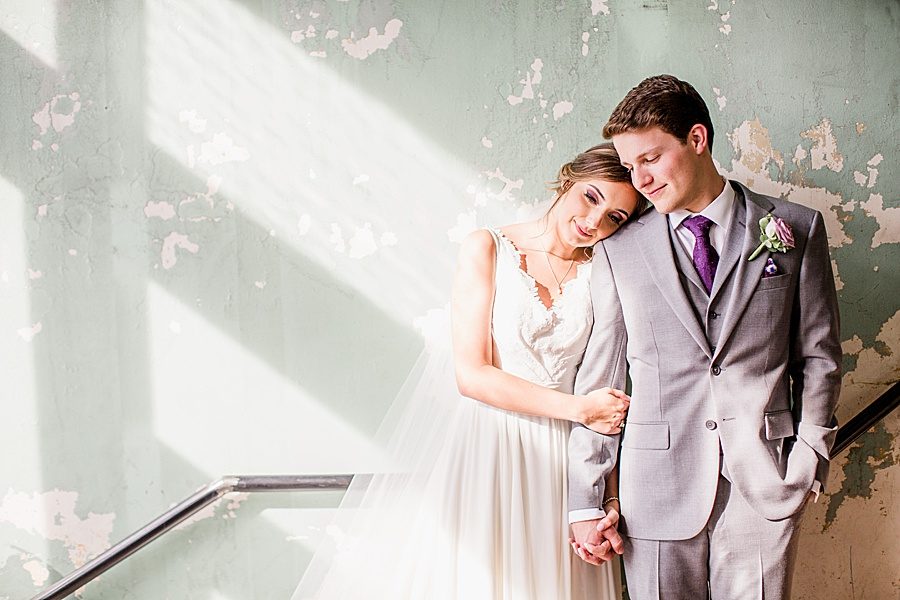 Natural window light at this Wedding at The Standard by Knoxville Wedding Photographer, Amanda May Photos.