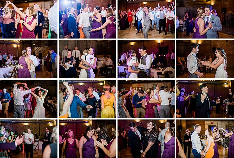 Reception collage by Knoxville Photographer, Amanda May Photos.