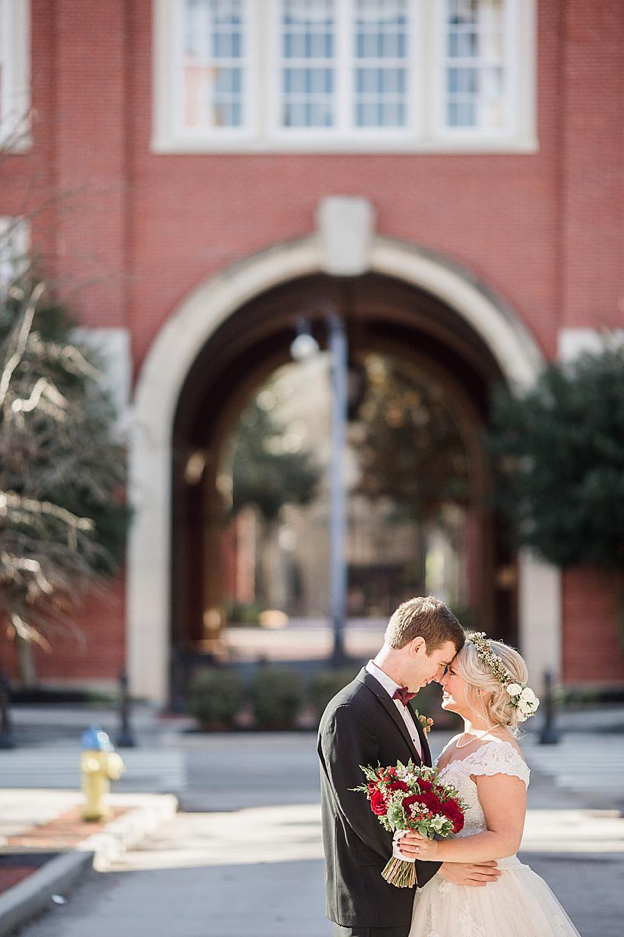 Church arches at this The Foundry Wedding by Knoxville Wedding Photographer, Amanda May Photos.