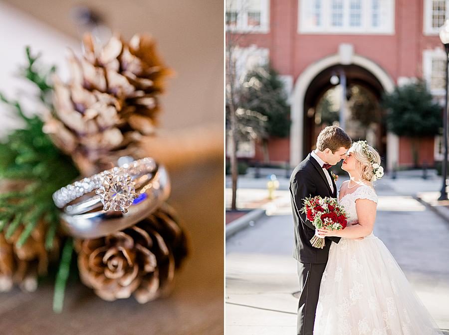 Pine cones at this The Foundry Wedding by Knoxville Wedding Photographer, Amanda May Photos.