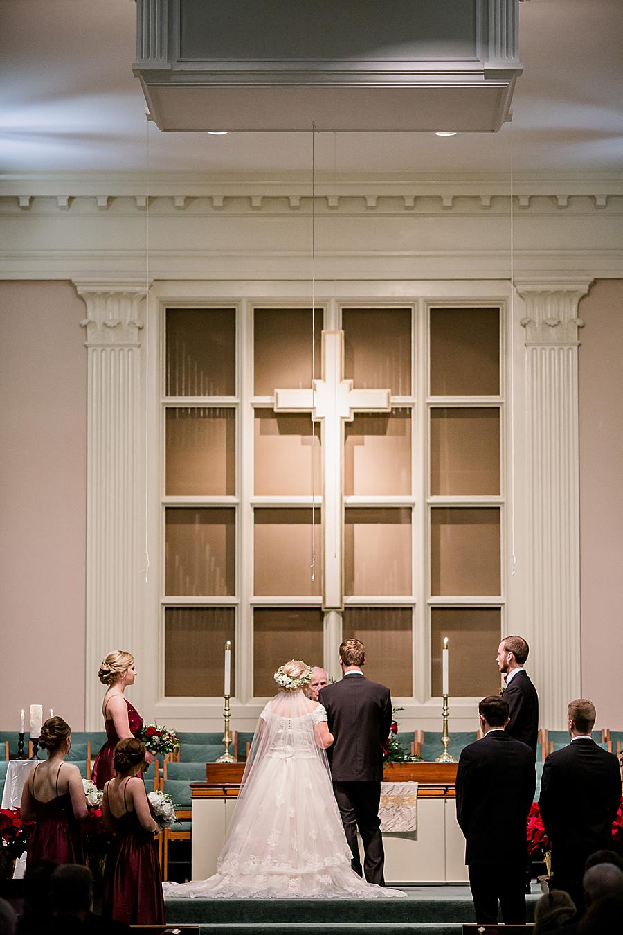 Holy cross at this The Foundry Wedding by Knoxville Wedding Photographer, Amanda May Photos.