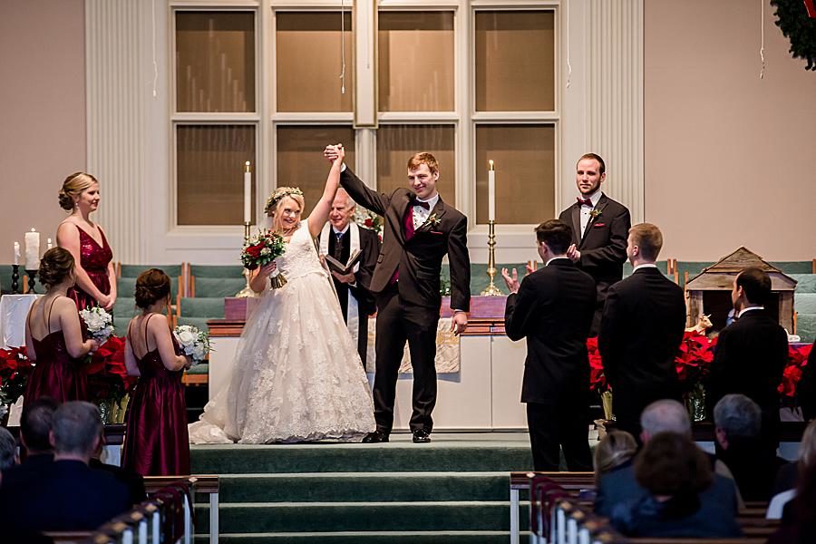 Just married at this The Foundry Wedding by Knoxville Wedding Photographer, Amanda May Photos.