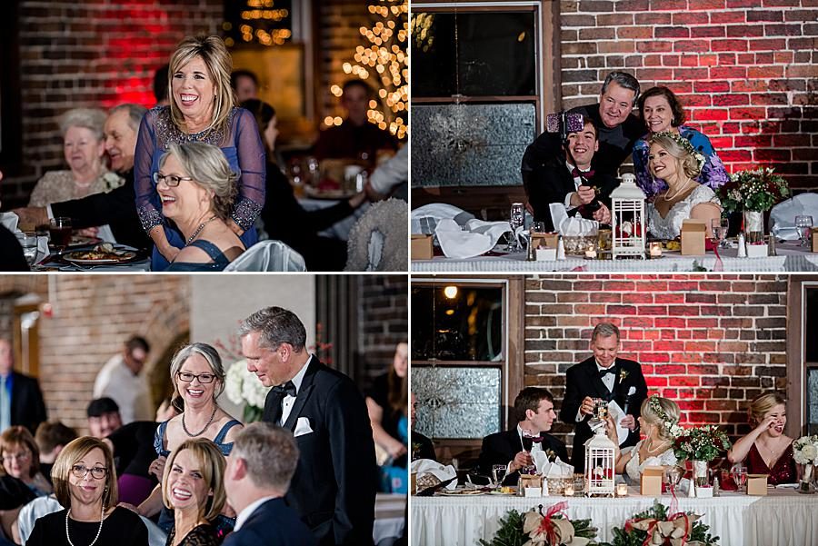 Reception at this The Foundry Wedding by Knoxville Wedding Photographer, Amanda May Photos.
