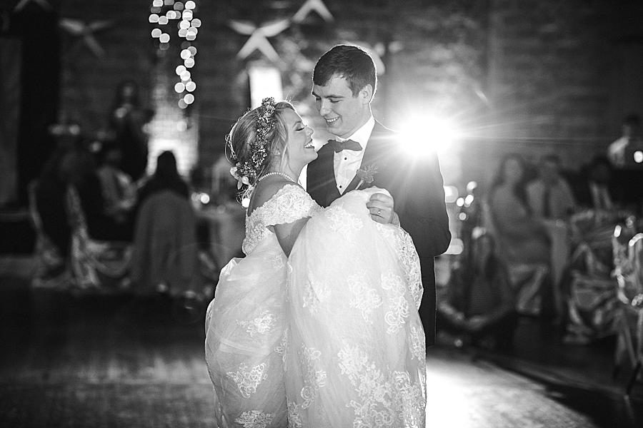 Slow dance at this The Foundry Wedding by Knoxville Wedding Photographer, Amanda May Photos.