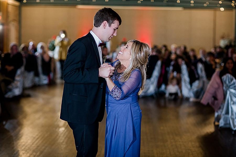 Mother son dance at this The Foundry Wedding by Knoxville Wedding Photographer, Amanda May Photos.