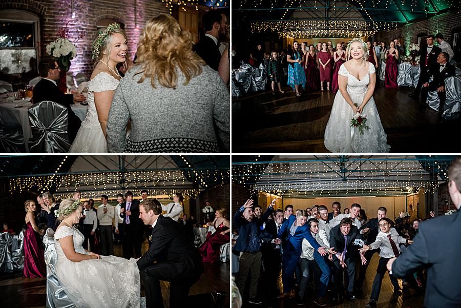 The tosses at this The Foundry Wedding by Knoxville Wedding Photographer, Amanda May Photos.