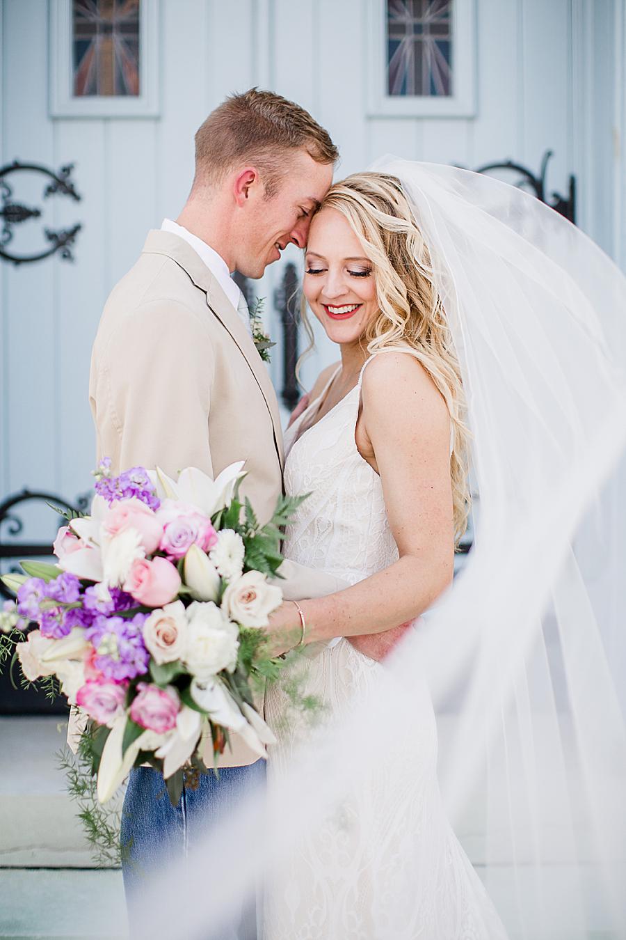 Bridal bouquet at this Dayton wedding by Knoxville Wedding Photographer, Amanda May Photos.