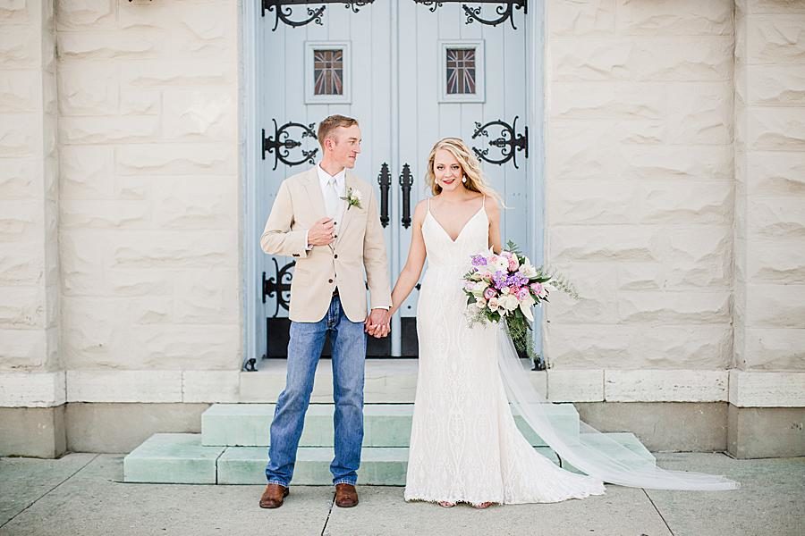 Portrait posing at this Dayton wedding by Knoxville Wedding Photographer, Amanda May Photos.