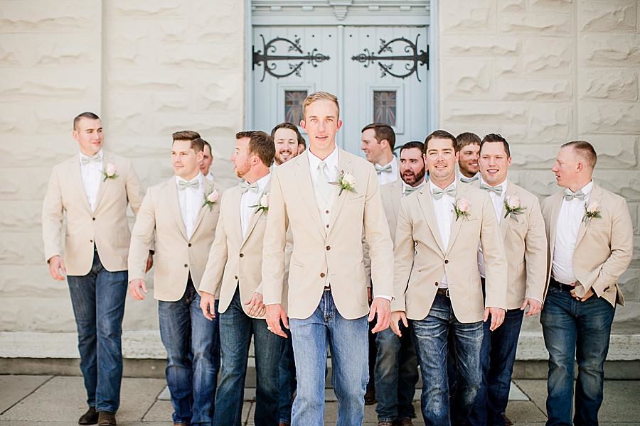 Gentlemen at this Dayton wedding by Knoxville Wedding Photographer, Amanda May Photos.