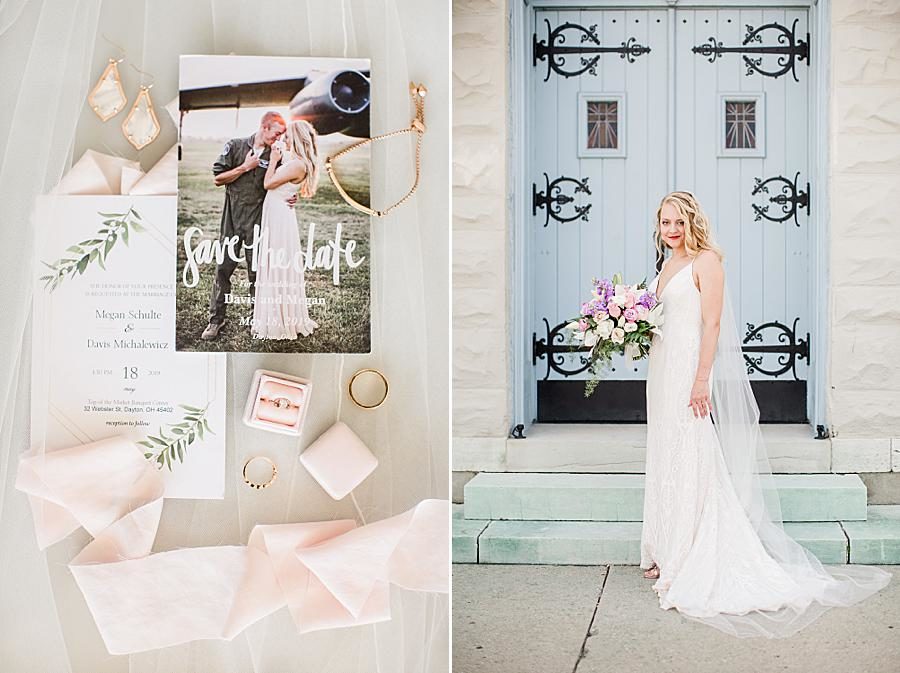 Invitation suite at this Dayton wedding by Knoxville Wedding Photographer, Amanda May Photos.