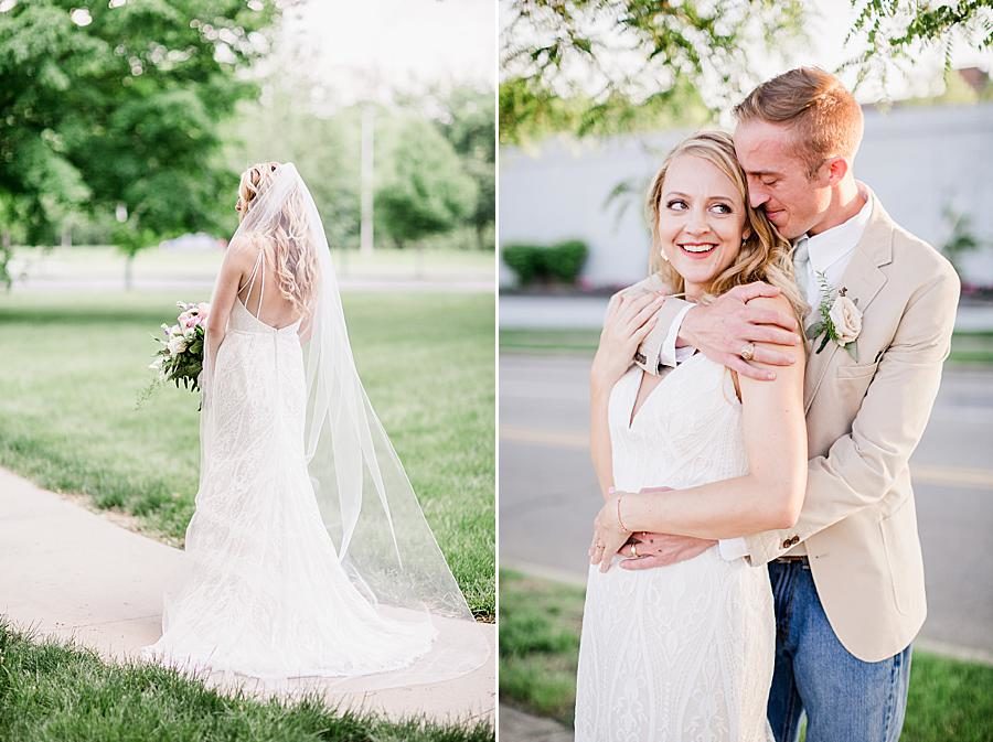 Bridal hair and makeup at this Dayton wedding by Knoxville Wedding Photographer, Amanda May Photos.