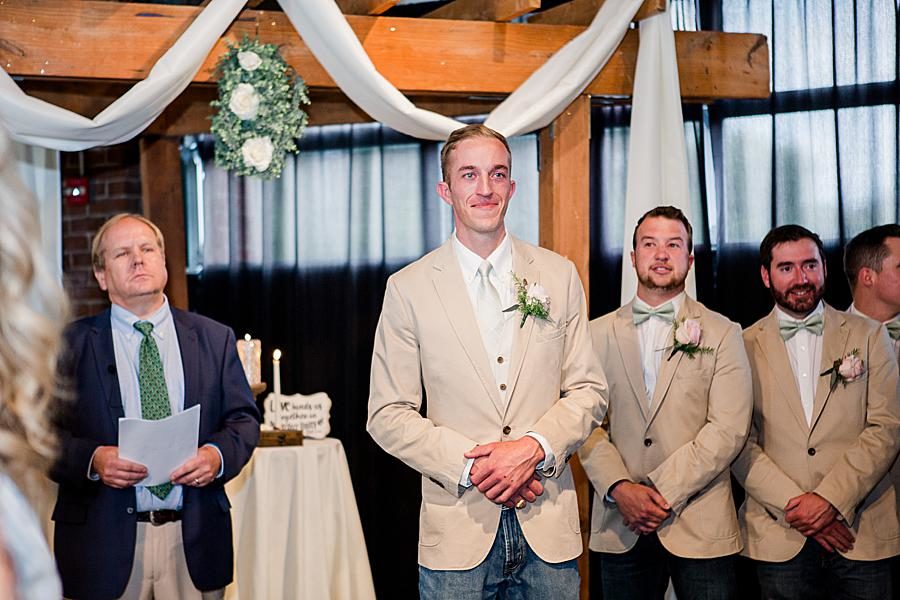 Air Force groom at this Dayton wedding by Knoxville Wedding Photographer, Amanda May Photos.