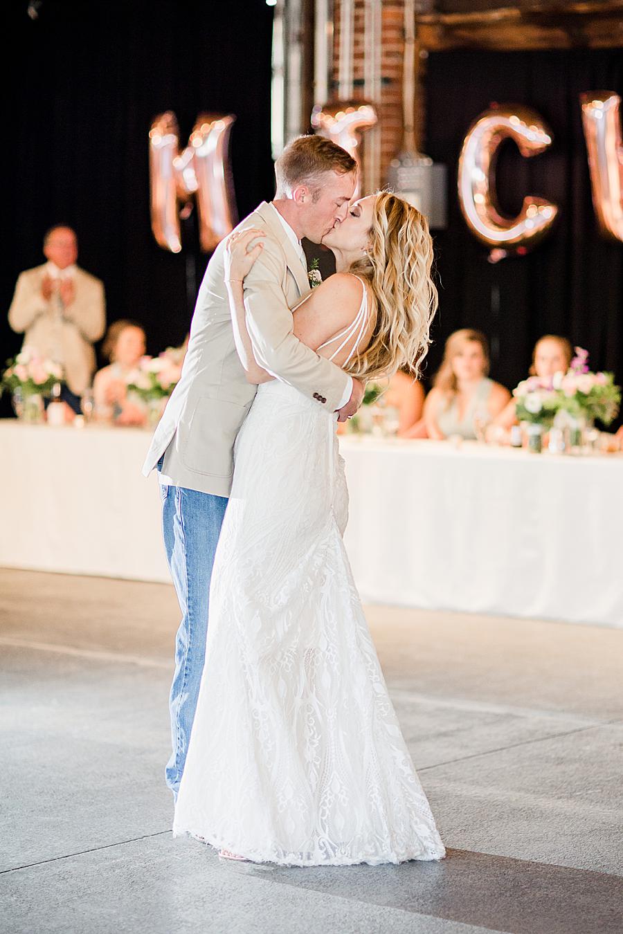 Mr. and Mrs. at this Dayton wedding by Knoxville Wedding Photographer, Amanda May Photos.