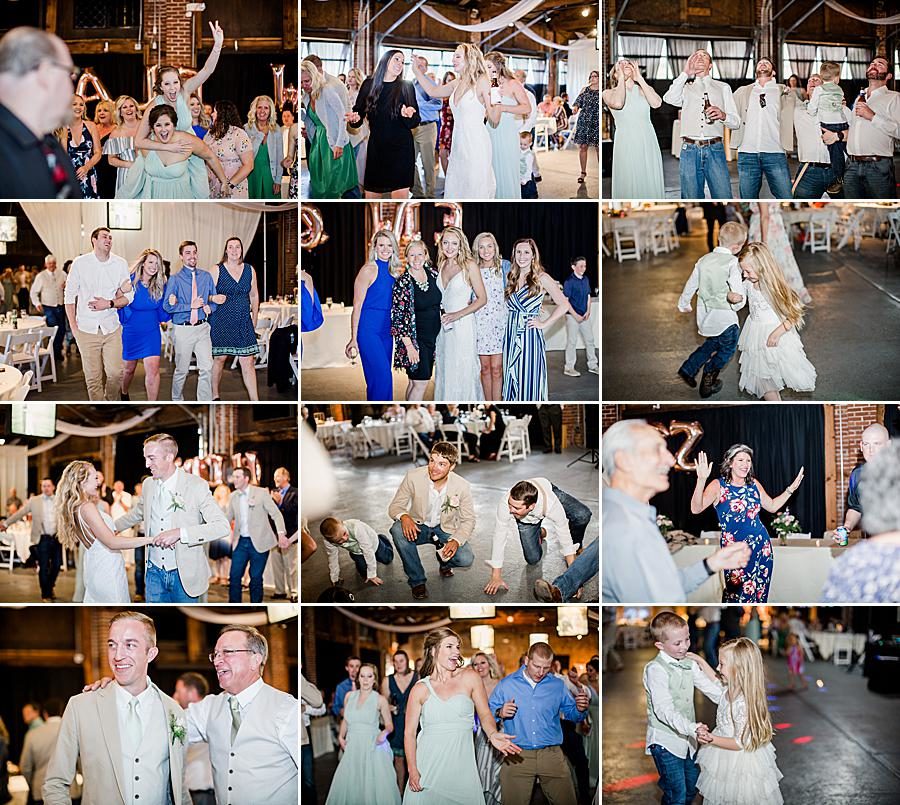 Reception collage at this Dayton wedding by Knoxville Wedding Photographer, Amanda May Photos.