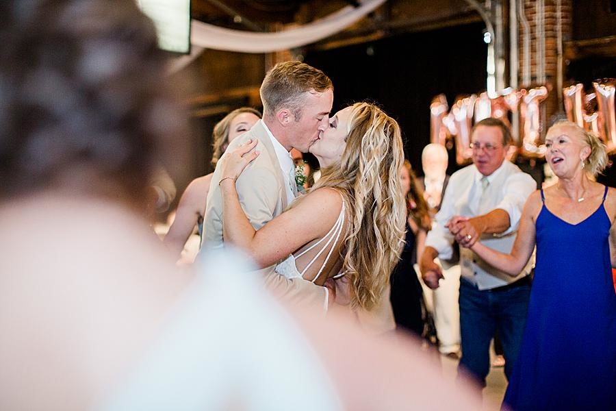 Dancing at this Dayton wedding by Knoxville Wedding Photographer, Amanda May Photos.