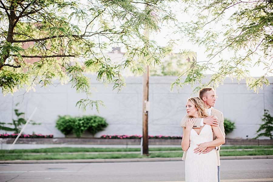 Golden hour at this Dayton wedding by Knoxville Wedding Photographer, Amanda May Photos.