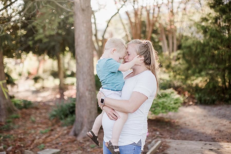 Sweet snuggles at this Mommy & Me Session by Knoxville Wedding Photographer, Amanda May Photos.
