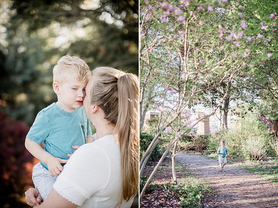 Gravel path at this Mommy & Me Session by Knoxville Wedding Photographer, Amanda May Photos.
