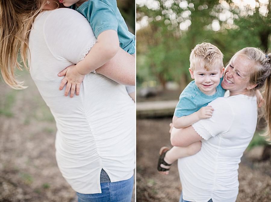 Baby bump at this Mommy & Me Session by Knoxville Wedding Photographer, Amanda May Photos.