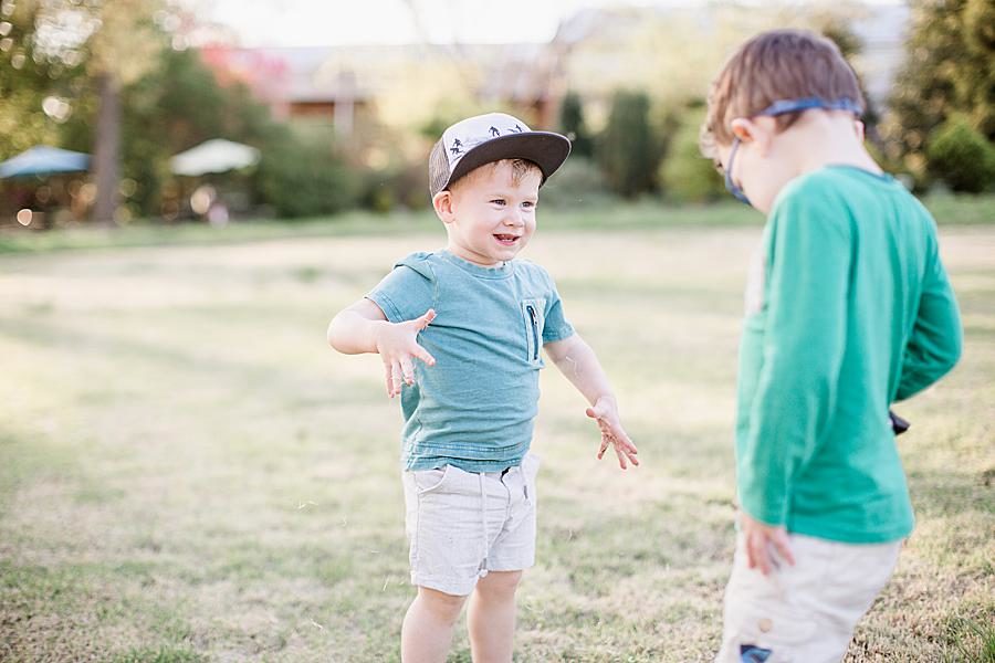 Khaki shorts at this Mommy & Me Session by Knoxville Wedding Photographer, Amanda May Photos.