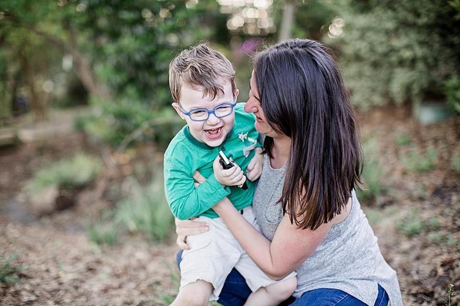 Green shirt at this Mommy & Me Session by Knoxville Wedding Photographer, Amanda May Photos.