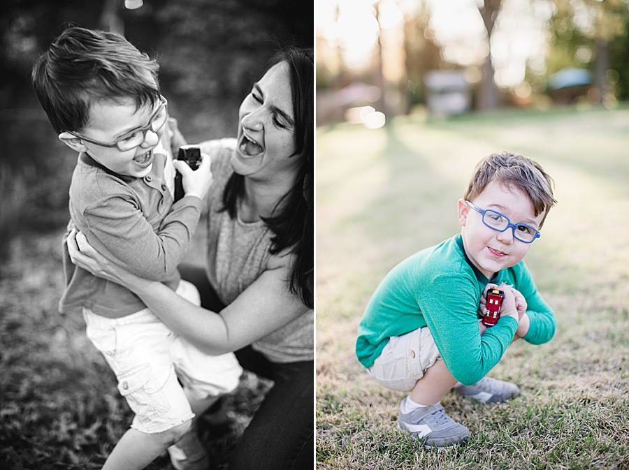 Black and white at this Mommy & Me Session by Knoxville Wedding Photographer, Amanda May Photos.
