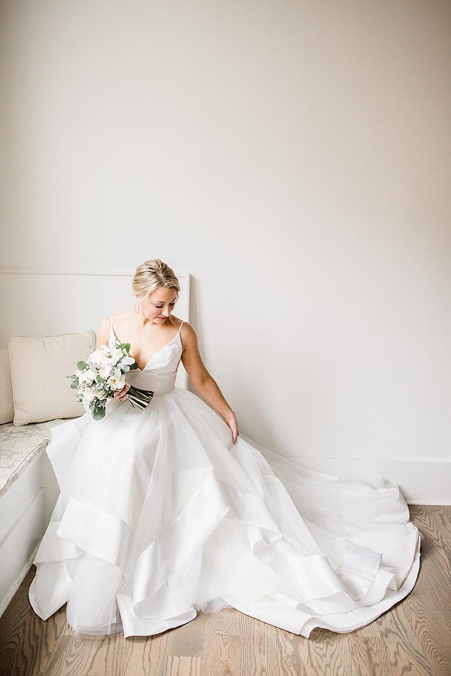 Kleinfeld gown at this bridal session by Knoxville Wedding Photographer, Amanda May Photos.