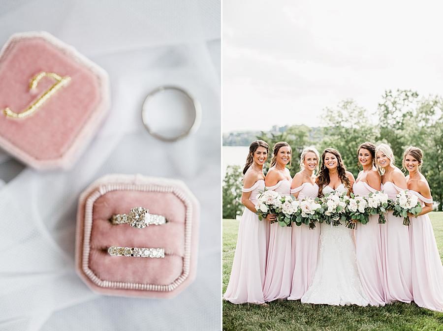 Pink ring box at this WindRiver Wedding Day by Knoxville Wedding Photographer, Amanda May Photos.