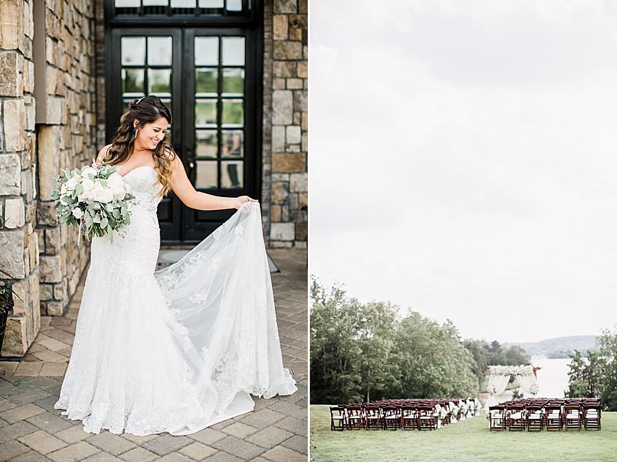 Ceremony venue at this WindRiver Wedding Day by Knoxville Wedding Photographer, Amanda May Photos.