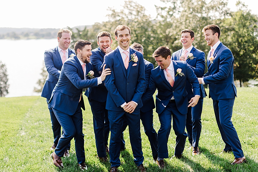 groom and groomsmen at this windriver wedding