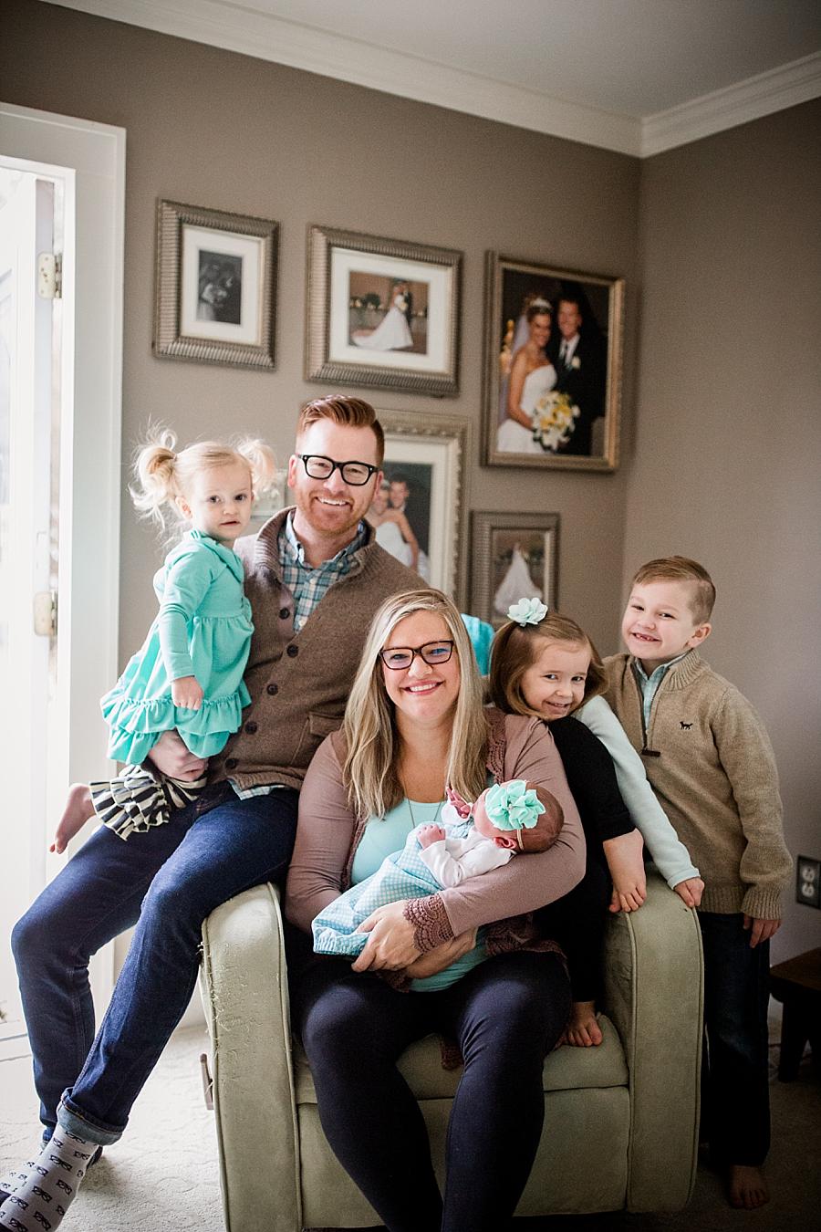 Sitting around momma at this lifestyle family session by Knoxville Wedding Photographer, Amanda May Photos.